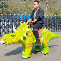 Yürüyen Dinozor Robotu Satılık, Dinozor Parkı için Yürüyen Centrosaurus Binme Oyuncağı