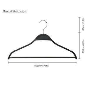 Pantalones antideslizantes de plástico para niños y adultos, ropa de abrigo, camisas, <span class=keywords><strong>chaqueta</strong></span>, lencería, percha con Clip, color negro - Product Image 3