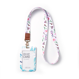 Nhà Máy Polyester thăng hoa da Keychain dây điện thoại ID thẻ tên huy hiệu tùy chỉnh cổ dây đeo dây buộc - Product Image 4