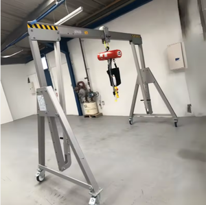 Grue mobile portative en aluminium réglable, capacité 1 tonne, conception légère pour un levage facile - Product Image 5
