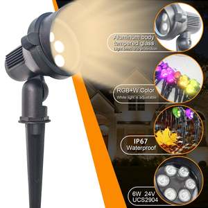 Đèn sân vườn ngoài trời thông minh RGBW điều khiển bằng WiFi 6W 24V đèn LED cảnh quan điện áp thấp vỏ nhôm chống nước IP67 - Product Image 1