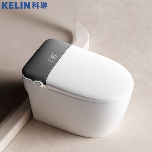 <span class=keywords><strong>WC</strong></span> intelligent en céramique moderne avec télécommande, siège chauffant, fonction lavage féminin, drainage P-Trap/S-Trap, tout inclus - Product Image 1