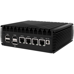 Cwwk mới được nâng cấp V5 mini-Host n5105 I226-V softroute tiết kiệm năng lượng fansless <span class=keywords><strong>PC</strong></span> công nghiệp <span class=keywords><strong>DDR4</strong></span> SSD ổ cứng EU cắm - Product Image 3