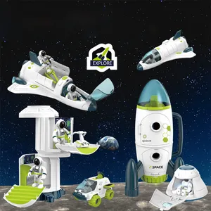 2023 बच्चों विज्ञान एक्सप्लोरर इलेक्ट्रिक अंतरिक्ष रॉकेट वाहन स्टेम अंतरिक्ष जहाज अन्वेषण अंतरिक्ष शटल खिलौने