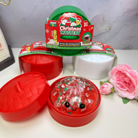Boîte mystère de Noël en forme de ruban de dumpling au maltose, jouet anti-stress souple en forme de nourriture simulée, boîte de présentation colorée de dumplings au maltose