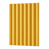 Panneau Acoustique 3D Ondulé Grand Format en PET, Écologique, Réduction du Bruit, Fibre de Polyester, pour Mur, École, Appartement, Entrepôt, NRC 0.9