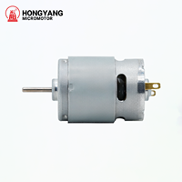 Moteur micro DC RS385 50W, couple élevé 500g.cm, excellent rapport qualité-prix, aimant permanent, arbre de 30mm, avec balais, pour ventilateur d'appareil électroménager, prix de gros