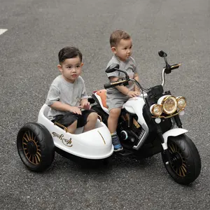Hig kalite şarj edilebilir çocuklar için oyuncak araba ucuz çin elektrik motorlu bisiklet çocuklar için sidecar ile motosiklet sürme