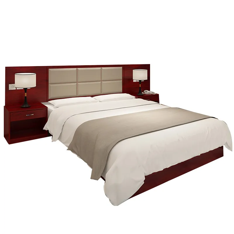 Moderne OEM Custom Standard Gästezimmer Schlafzimmer möbel für 5-Sterne-Hotelbett