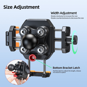<span class=keywords><strong>Support</strong></span> de téléphone pour <span class=keywords><strong>moto</strong></span> LanParte à verrouillage rapide, anti-vibration, anti-vol, fixation sur guidon, rotation à 360°, <span class=keywords><strong>support</strong></span> <span class=keywords><strong>universel</strong></span> pour motard - Product Image 5