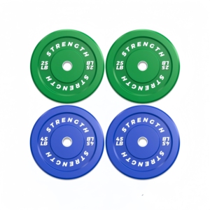 แผ่นน้ำหนักยกน้ำหนักแบบพกพา CZ 10-55 ปอนด์ สีสันสดใส ผลิตจากยูรีเทนและยาง - Product Image 3