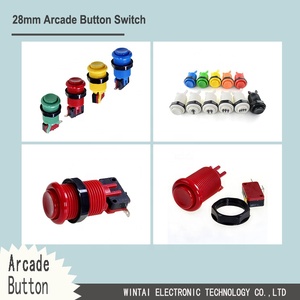 Botones de Presión de Plástico para Máquinas Recreativas Wintai-Tech, Botón de Controlador de Juegos Físico, Botón de Presión de 28 mm para Máquinas Recreativas - Product Image 2