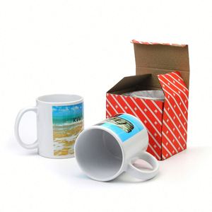 Taza de Café de Cerámica Personalizada con Logotipo, 11/15 oz, Lisa, Mate o Brillante, para Sublimación - Product Image 3