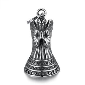 Llavero con Colgante de Ángel, Acero Inoxidable, Retro, con Alas, Guardián, Conducción Segura, Te Amo, Unisex, Regalo, Accesorio para Collar - Product Image 1