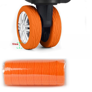 Protection de roue de valise en silicone professionnelle, réglable, portable, durable, avec réduction du bruit et absorption des chocs - Product Image 3