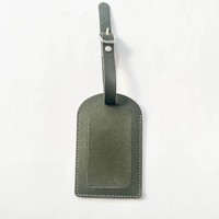 Étiquettes de bagages les plus populaires avec boucle, personnalisées en similicuir souple de luxe, service OEM accepté CN;GUA
