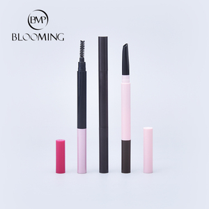 Bao Bì Bút Chì Lông Mày Bằng Nhựa Màu Đen Hai Đầu, Bút Chì Lông Mày Rỗng Có Cọ Lông Mi, Hộp Đựng Bút Chì Lông Mày Rỗng - Product Image 1