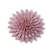 Appliques de fleurs en strass 3D à coudre pour accessoires de corset et chapeaux