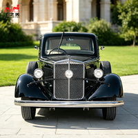 Véhicule Classique de Haute Qualité, Voiture Vintage 5 Places, Voiture Rétro Antique, Voiture Classique Noire Vintage