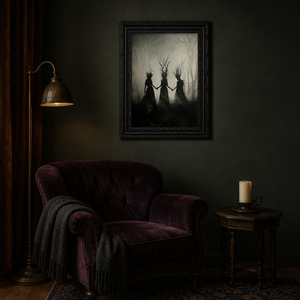 Stampa su Tela Impermeabile ed Ecologica con Arte Gotica Scura, Natura Morta, Foresta Mistica, Confraternita di Streghe e Pittura Astratta per Halloween e Arredamento Casa - Product Image 4