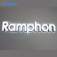 Publicité de restaurant de haute qualité, logo, chaîne led
