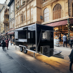 Chine <span class=keywords><strong>Caravane</strong></span> de nourriture avec cuisine camion de nourriture mobile usine de remorque de restauration rapide mobile entièrement équipée - Product Image 1