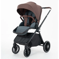 Système de poussette 3-en-1 pour bébé, siège réversible, Coches Para Bebes, pliage en un clic, inclinaison à 3 positions, 95-175 °   Vente en gros pour nouveau-nés