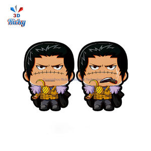 Ricky série aventure nautique décalcomanies en plastique PET <span class=keywords><strong>Voyage</strong></span> 3D autocollants gonflés avec Jolly Roger Designs chapeau de paille de Style dessin animé - Product Image 2