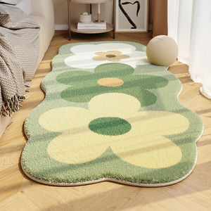 <span class=keywords><strong>Tapis</strong></span> de sol antidérapant en fausse fourrure de cachemire, fabriqué à la machine, à poils longs, imperméable, directement de l'usine, moderne, imprimé en 3D, pour salon et chambre à coucher - Product Image 4