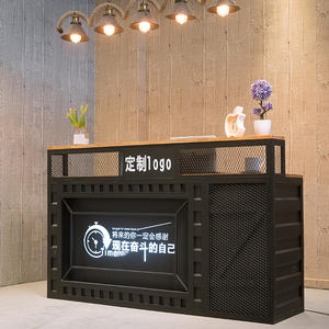 Mostrador de barra LED de nuevo diseño personalizado para edificio de oficinas para cafetería Bar y club nocturno Diseño de mostrador - Product Image 2