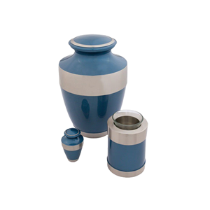 Urne de crémation en métal très exigeante pour les cendres humaines et animales Urnes en métal de qualité supérieure 2025 Urnes de crémation Golden Band de concepteur - Product Image 5