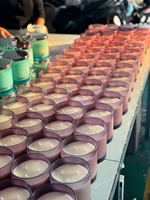 Bougies parfumées de luxe OEM ODM non toxiques en pot de verre pour la Fête des Pères, Pâques, Diwali, et autres fêtes – Logo personnalisé, vente en gros