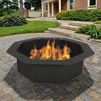 Le plus populaire foyer électrique sans fumée moderne couleur rouillée avec accessoire de poker pour jardin décoratif utilisation en extérieur