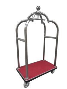 Chariot à bagages moderne Golden Crown <span class=keywords><strong>Hotel</strong></span> Bellman Chariot cage à oiseaux en acier inoxydable pour entrepôt de bar à domicile pour motel d'accueil - Product Image 2