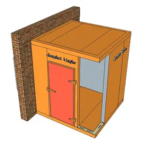 Modular Freezer Container Ar Condicionado Monoblock Sala De Armazenamento A Frio Para Legumes Frutas