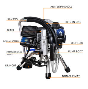 Avec CE 220V 110V pulvérisateur de peinture sans air 495 hvlp pistolet époxy peinture au sol peinture murale gelcoat machine de pulvérisation - Product Image 4