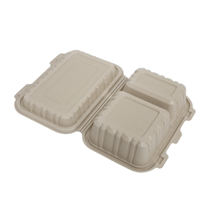 Thực phẩm dùng một lần container phân hủy sinh học trấu sợi sinh thái tùy chỉnh bền vững vật liệu thực vật dựa trên thiết kế tự nhiên compostable - Product Image 3