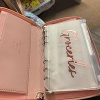 Enveloppe de budget personnalisée A6 pour la gestion de l'argent, insert pour classeur, enveloppe pour le défi d'épargne, accessoire de portefeuille de budget, pochette zippée
