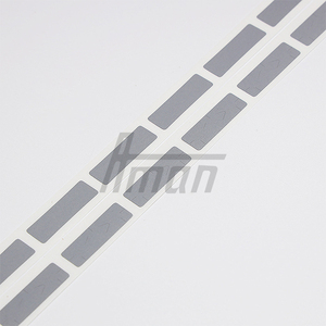 Gray PET Oblong <b>Scratch</b>-Off Sticker 7x22mm | Password Hiding | Recharge Card Anti-Counterfeit Label - Product Image 2