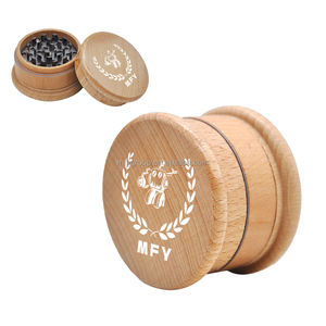 مطحنة أعشاب خشبية طبيعية مخصصة بثلاث طبقات، مطحنة أعشاب يدوية، ملحقات تدخين، مطحنة تبغ يدوية - Product Image 4