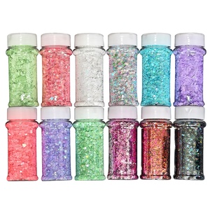 Glitter Chunky para Manualidades al por Mayor desde Almacén <span class=keywords><strong>de</strong></span> EE. UU., Sin Glitter Fino, 12 Unidades <span class=keywords><strong>de</strong></span> Envases <span class=keywords><strong>de</strong></span> 2oz, Glitter <span class=keywords><strong>de</strong></span> Primavera para Resina y Decoración DIY - Product Image 4