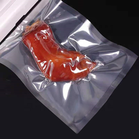 Emballage d'aliments glacé, sac de détail, prix d'usine, emballage de détail, Transparent avec nœud à déchirer, sac sous vide, pochette