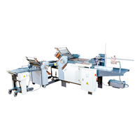 Machine de pliage automatique professionnelle haute vitesse, haute précision, multi-plis, 180 m/min, pompe, PLC Schneider, pour usines d'impression