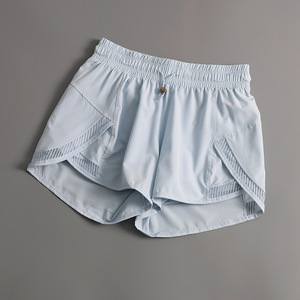 Pantalones cortos deportivos de LICRA ecológicos para mujer, pantalones cortos de <span class=keywords><strong>Ciclismo</strong></span> de Yoga transpirables sueltos de secado rápido, pantalones cortos de motorista de cintura elástica - Product Image 5