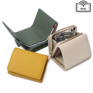 Portefeuilles et porte-cartes en cuir véritable, vente en gros ou sur mesure, nouveau grain de litchi, en cuir de vachette, anti-vol RFID, étuis à cartes B-4496 - Product Image 1