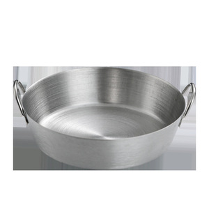 304 Stainless Steel Double-Eared Flat Bottom Bowl Dishwasher Safe For Hotel Party Use - Product Image 1