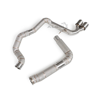 Sistem Knalpot Catback Kustom untuk Porsche 718 2.0T 2.5T 2016-2024 SS304 Downpipe Sport Header Knalpot Upgrade Balap