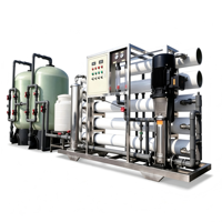 Système de dessalement par osmose inverse pour eau saumâtre 10m³/h BWRO, contrôle automatique PLC, pompe à réservoir sous pression en acier inoxydable SUS304