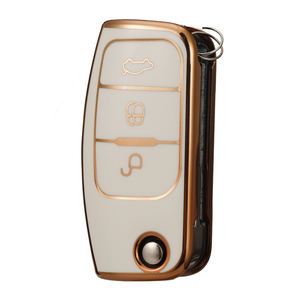 Étui de protection pour clé de voiture en TPU souple de qualité supérieure pour <span class=keywords><strong>Ford</strong></span> Fox Dionysia EcoSport, porte-clés pliable, porte-clés, sac, accessoires directs d'usine - Product Image 1