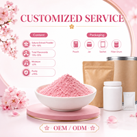 Longbio Bubuk Sakura Kosmetik Kecantikan Kulit Ekstrak Sekiyama Sakura Ekstrak Bunga Sakura Suplemen Bubuk